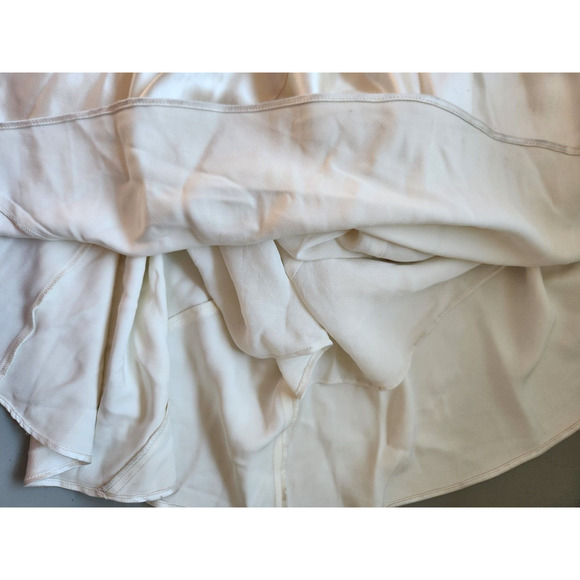 NWD Reformation Ronda Silk Wedding Gown Maxi Dress Sz 12 Ivory #4A453 - Picture 14 of 16